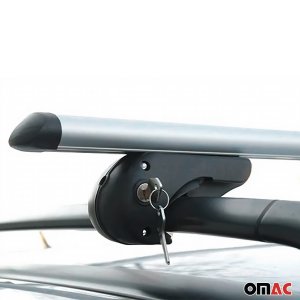 Lincoln Navigator Roof Rack Cross Bars - Omac - Brio 2Pcs - Gray - '98-'06